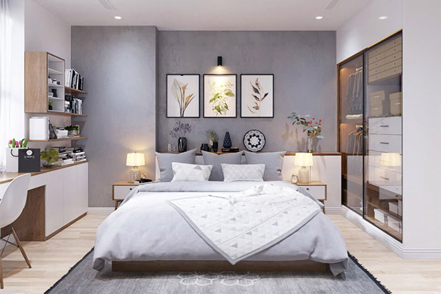 6 cách trang trí đầu giường cho phòng ngủ thêm lung linh