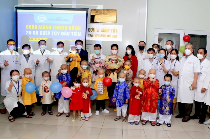 Ghép thành công tế bào gốc cho bệnh nhi ung thư thứ 20 ở Huế