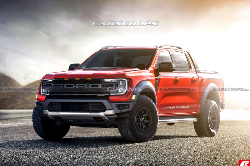 Ford Ranger Raptor 2022 có thể được trang bị động cơ V8