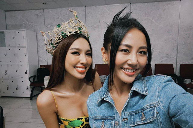 Văn Mai Hương khoe ảnh chụp cùng Thuỳ Tiên, nhan sắc Hoa hậu thế nào mà nữ ca sĩ đòi "cắn cái"?