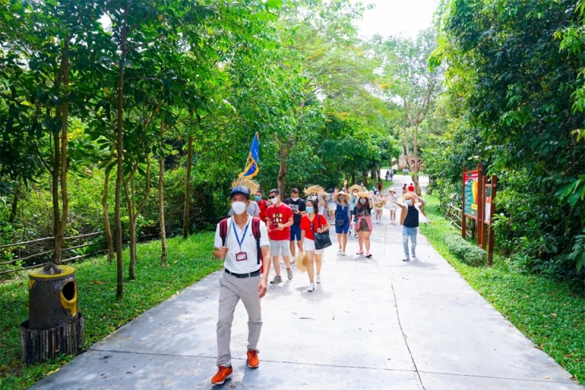 Lượng khách đặt mua tour Tết nguyên đán đang tăng dần khi TP.HCM duy trì 3 tuần liên tục là "vùng xanh". (Ảnh: Saigontourist)