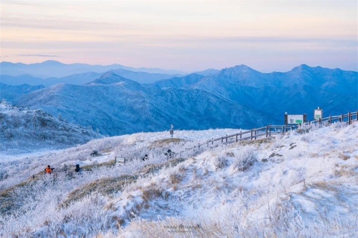 Cảnh thần tiên 'đẹp không lối thoát' trên đỉnh ngọn núi thu hút bậc nhất xứ Hàn - 2