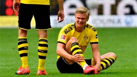 Haaland chấn thương, Dortmund lo sốt vó