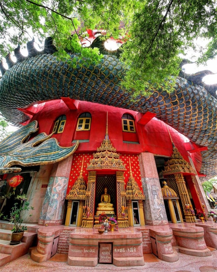 Ngôi chùa châu Á trông như bối cảnh phim Hollywood, người thiết kế vẫn là ẩn số  - 7