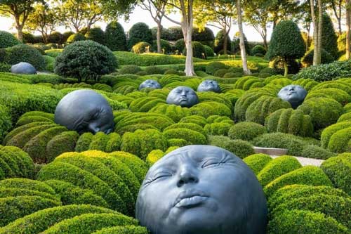 ‘Khu vườn mặt người’ kỳ quái thu hút du khách nhưng không dành cho ai ‘yếu tim’