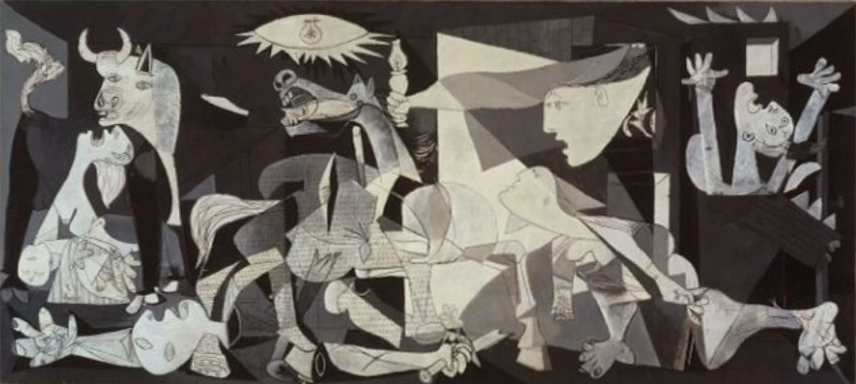 Guernica – Pablo Picasso. Đây là bức tranh nổi tiếng nhất của Picasso, hoàn thành vào năm 1937. Bức tranh được vẽ ở Paris và lấy cảm hứng từ vụ đánh bom Guernica ở Tây Ban Nha trong cuộc Nội chiến Tây Ban Nha. Bức tranh được trưng bày tại Museo Reina Sofía, Madrid, Tây Ban Nha./.