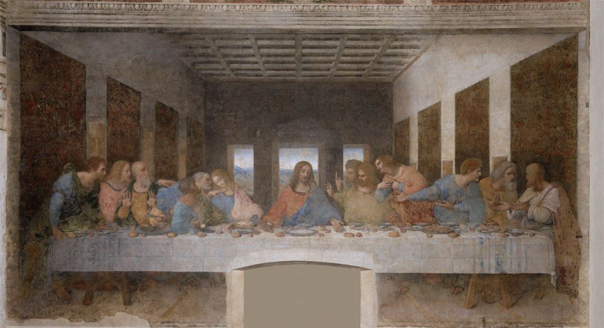 Bữa ăn tối cuối cùng – Leonardo da Vinci. Bức tranh nổi tiếng thế giới này không được trưng bày trong một viện bảo tàng, mà nằm trên bức tường phía sau phòng ăn ở tu viện Santa Maria delle Grazie tại Milan, Italy. Bức tranh được vẽ vào cuối thế kỷ 15. Bức tranh vẽ lại khung cảnh Bữa ăn tối cuối cùng của Chúa Jesu với các môn đệ. Kiệt tác này được trưng bày trong tu viện nhỏ thực sự là một trong những điểm tham quan thú vị nhất Milan.
