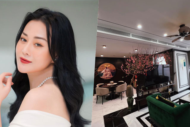 Nhà Phương Oanh góc nào cũng thấy Tết