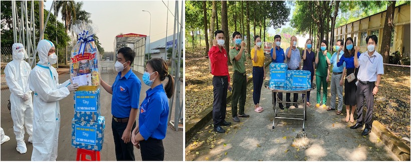 Chung tay mang Tết đến người yếu thế và tuyến đầu chặn dịch ở tỉnh biên giới