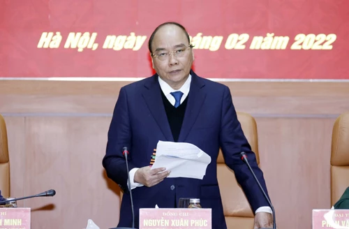 Chủ tịch nước Nguyễn Xuân Phúc phát biểu tại phiên họp Chủ tịch nước Nguyễn Xuân Phúc phát biểu tại phiên họp