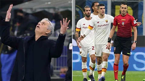 Roma thua 0-2 trên sân của Inter: Mourinho lại nổi điên với học trò