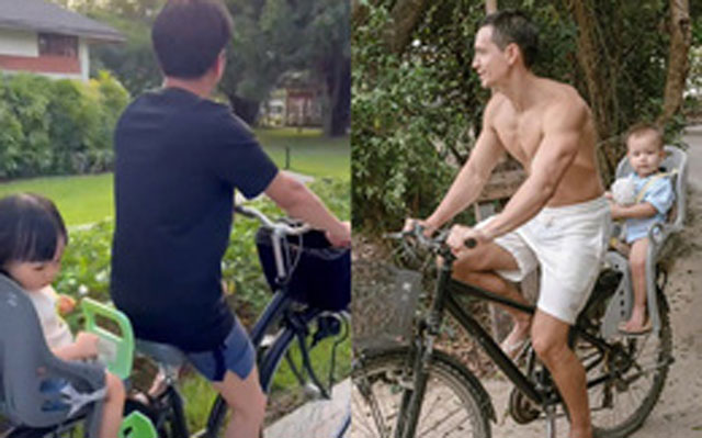 Hình ảnh thú vị của Kim Lý và Cường Đô La: Hai bố bỉm không hẹn nhưng lại cùng nhau làm việc đáng yêu này