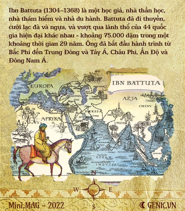[mini] 30 năm, 44 quốc gia, 75.000 dặm và cuộc phiêu lưu bất tận của nhà thám hiểm thế kỷ 14 - Ibn Battuta - Ảnh 1.