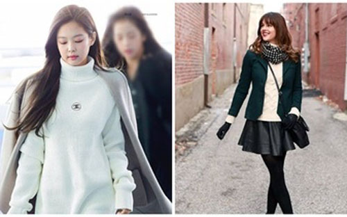 Chân váy mix quần legging vừa tôn dáng vừa xinh xắn như Jennie