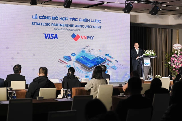 Toàn cảnh lễ công bố hợp tác chiến lược Visa và VNPAY.