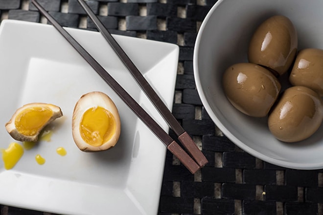 Trứng ngâm xì dầu Hàn Quốc cực ngon