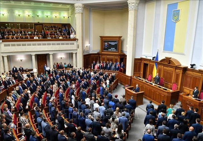 Một cuộc họp của Quốc hội Ukraine ở thủ đô Kiev. Ảnh: AFP/TTXVN