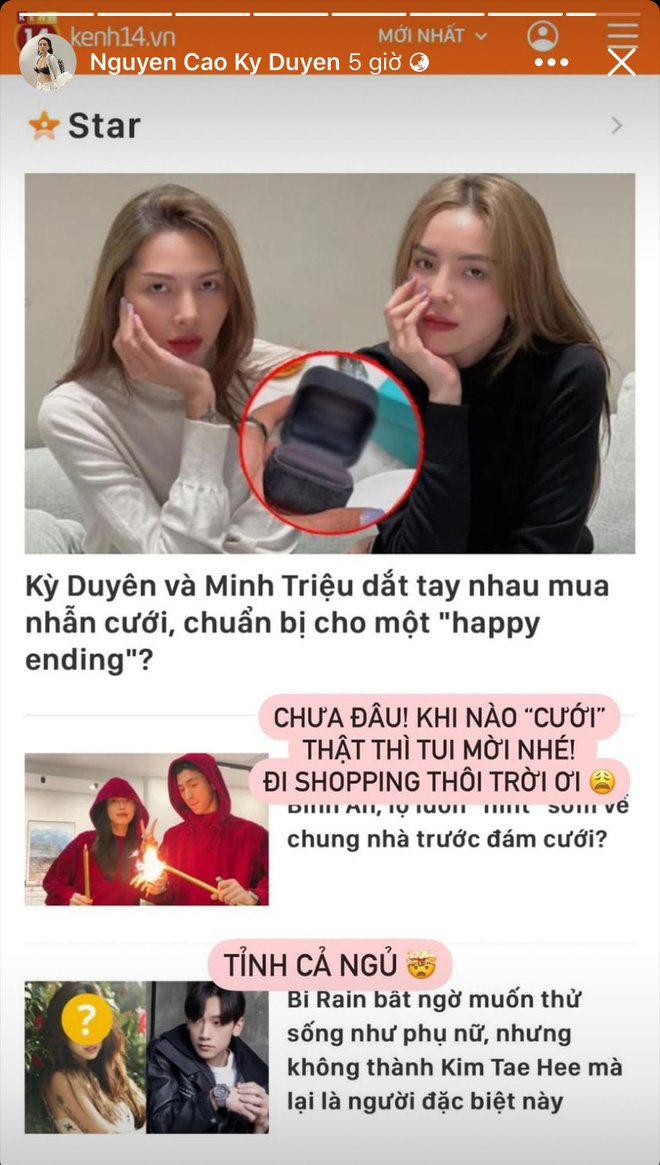 Kỳ Duyên lên tiếng về tin đồn mua nhẫn chuẩn bị hỏi cưới Minh Triệu?