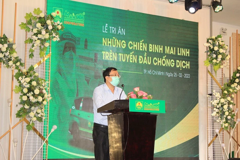 Bác sĩ Nguyễn Duy Long – Giám đốc Trung tâm cấp cứu 115, cảm ơn các lái xe taxi Mai Linh đã tham gia tuyến đấu chống dịch.
