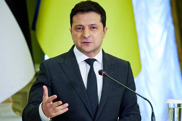 Tổng thống Ukraine Volodymyr Zelensky. (Ảnh: AP)