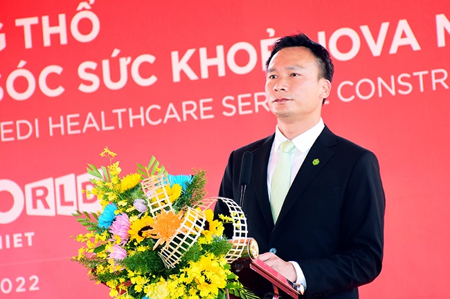 Ông Nguyễn Ngọc Huyên - Tổng Giám đốc Novaland phát biểu tại sự kiện.