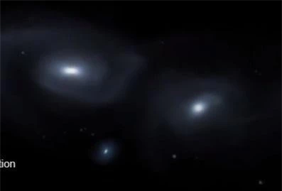 Ba thiên hà va chạm nhau trong hình ảnh tuyệt đẹp từ kính thiên văn Hubble mới ảnh 1