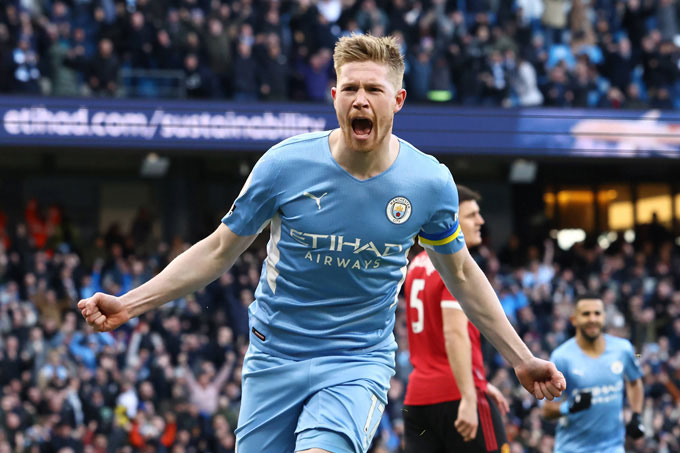 Điểm nhấn trận Man City 4-1 MU: De Bruyne và Mahrez cùng phá dớp trước Quỷ đỏ