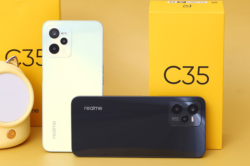 Realme C35 với RAM 4 GB, pin 5.000 mAh, giá 3,99 triệu tại Việt Nam