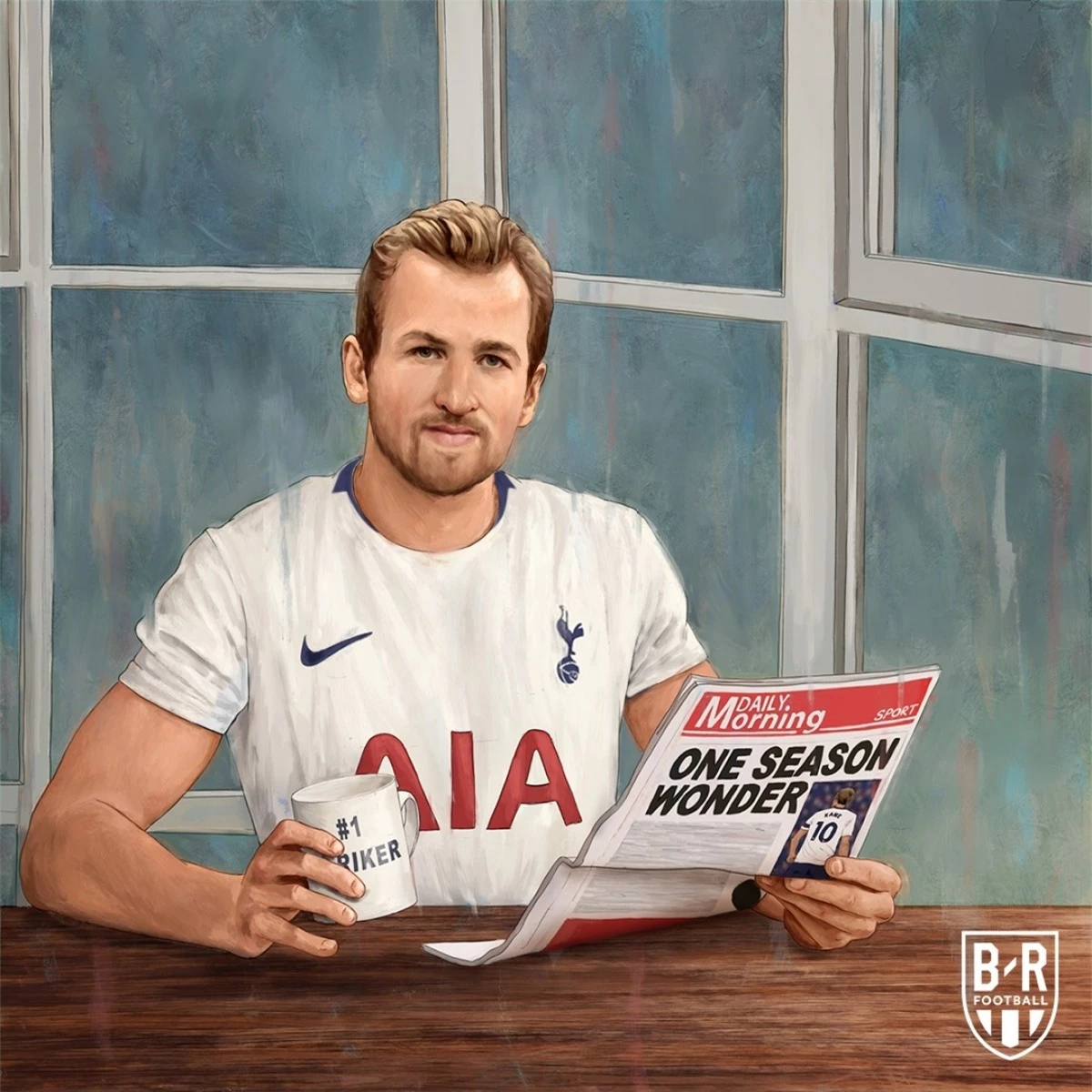 Harry Kane cân bằng thành tích ghi bàn ở Premier League của huyền thoại Thierry Henry. (Ảnh: Bleacher Reports)