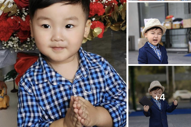 Quý tử nhà Hoà Minzy diện vest bảnh bao hoá tổng tài nhí, gần 3 tuổi đã theo mẹ "chốt đơn" bất động sản?