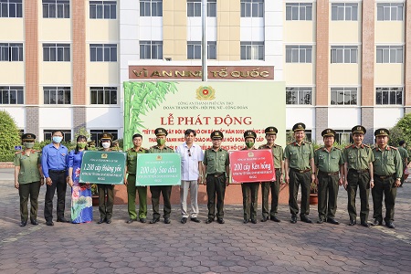 Cần Thơ: Lực lượng Công an hưởng ứng Tết trồng cây năm 2022