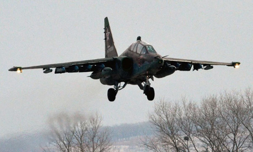 Máy bay Su-25 của Nga trúng tên lửa Ukraine