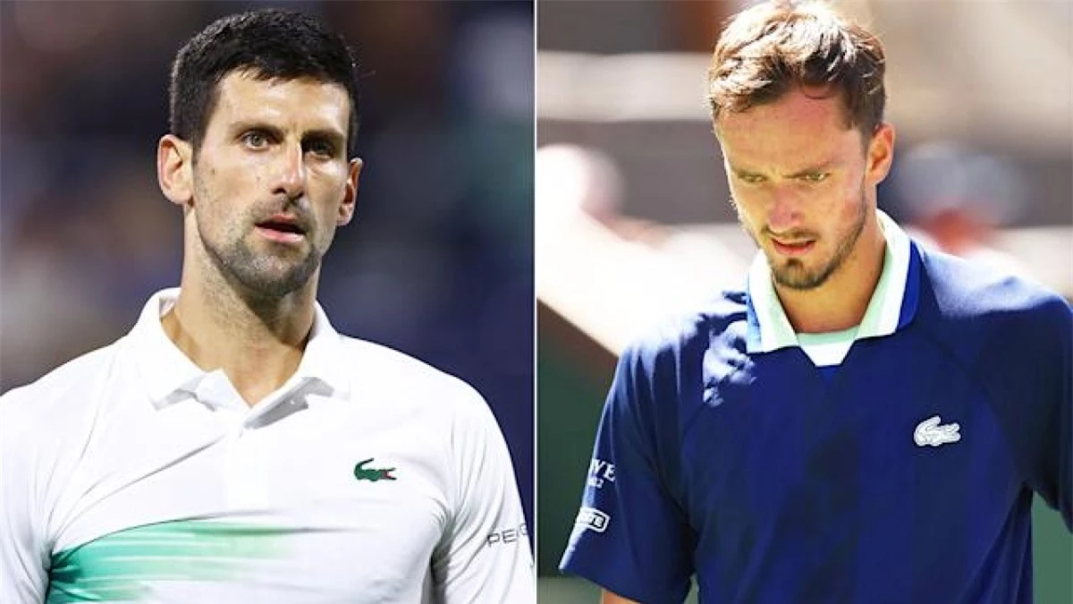 Djokovic lấy lại ngôi số 1 thế giới từ tay Medvedev. (Ảnh: Daily Express)