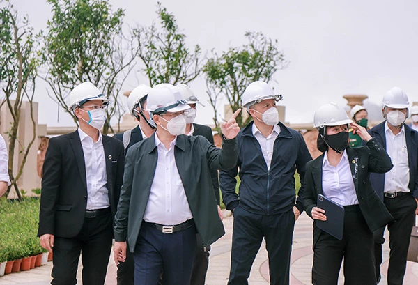 Phó Chủ tịch UBND TP Đà Nẵng Trần Phước Sơn trực tiếp kiểm tra công tác chuẩn bị mở cửa trở lại của Sun World Ba Na Hills 
