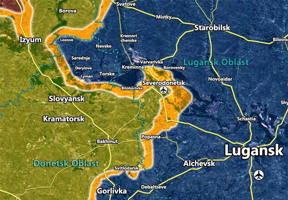 Phe ly khai tiến vào TP lớn thứ 3 Luhansk - Sẽ có nồi hầm khổng lồ ở miền đông Ukraine? - Ảnh 1.