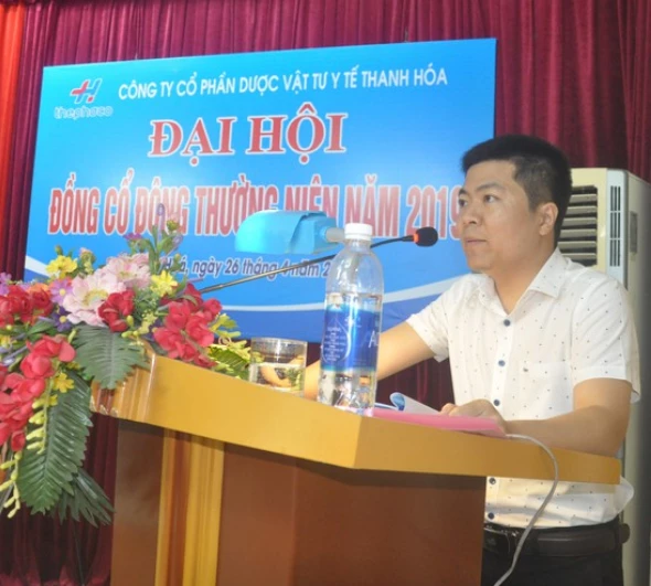 Ông Trần Thanh Minh - Chủ tịch HĐQT kiêm Giám đốc - Công ty CP Dược - Vật tư Y tế Thanh Hóa (Thephaco). 