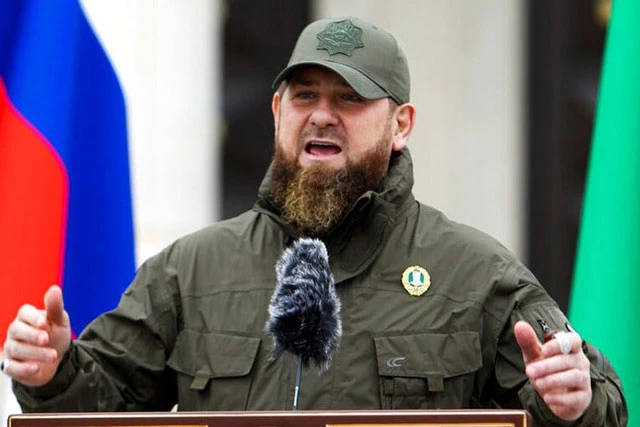 Lãnh đạo Chechnya Ramzan Kadyrov. Ảnh: AP