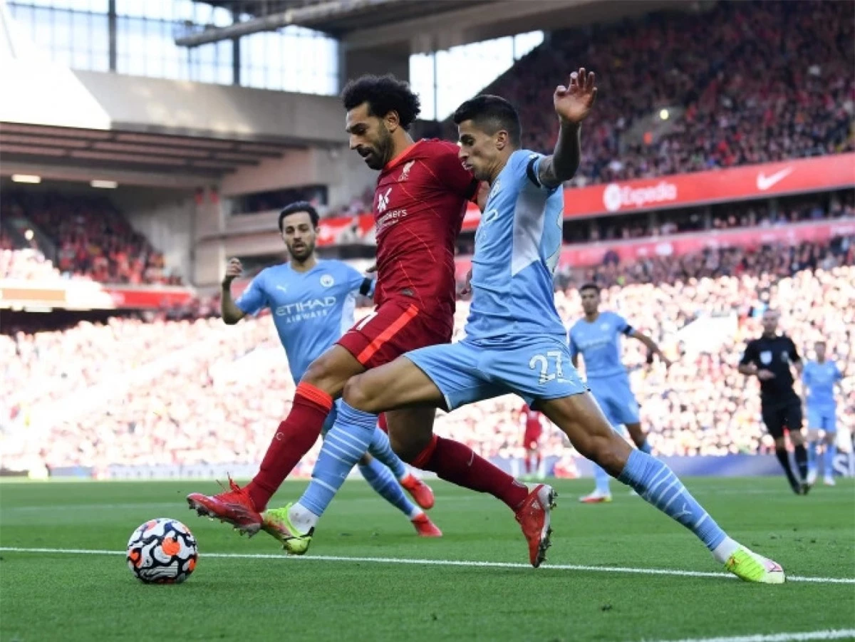 Man City gặp Liverpool trong"trận chung kết" Ngoại hạng Anh 2021/2022 diễn ra lúc 22h30(giờ Việt Nam) ngày 10/4/2022. (Ảnh: Getty).