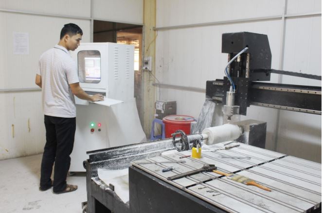 Trang thiết bị hiện đại tại nhà máy công ty Quang Vinh.