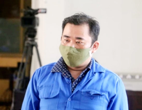 Bị cáo Trần Trí Mãnh tại phiên tòa xét xử sơ thẩm.