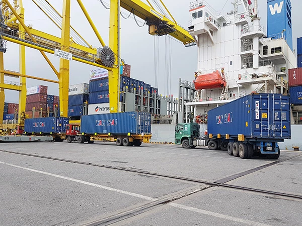 Khối lượng hàng hóa thông qua cảng biển Đà Nẵng hai tháng đầu năm 2022 tăng so cùng kỳ năm ngoái nhưng tỷ lệ tăng không đạt kế hoạch