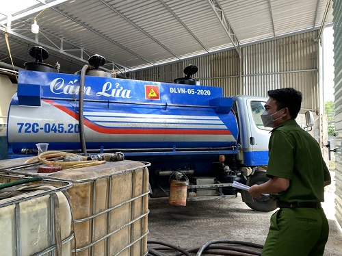 Bà Rịa – Vũng Tàu: Phát hiện một vụ mua bán xăng dầu không rõ nguồn gốc, xuất xứ 