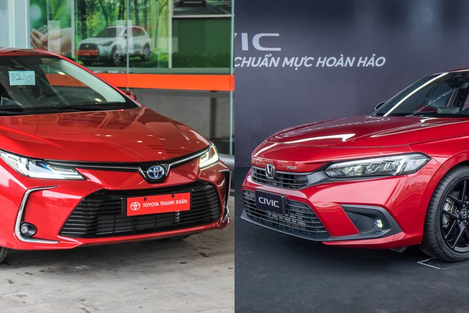 Toyota Corolla Altis 1.8HEV có gì để đấu với Honda Civic RS?