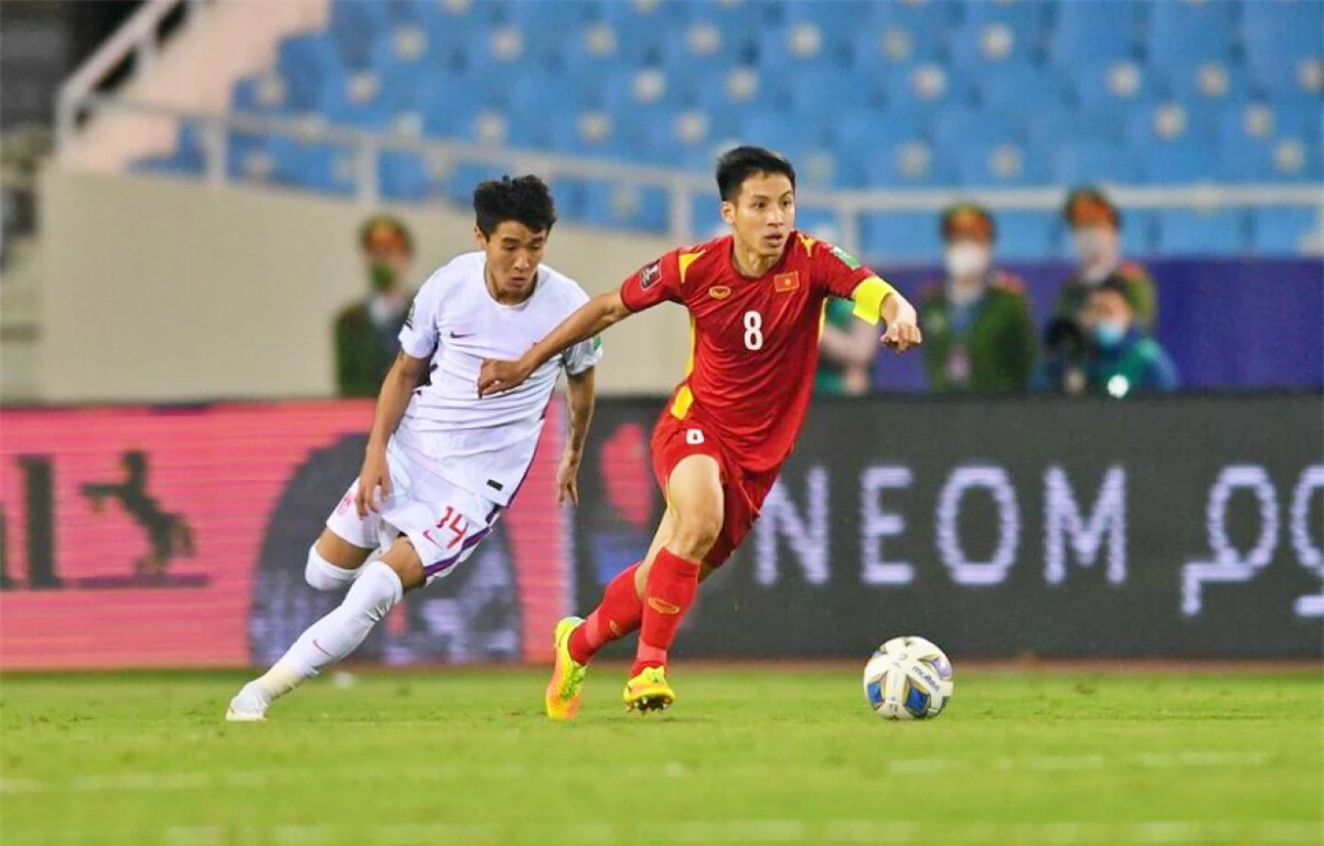 Hùng Dũng và các đồng đội ở ĐT Việt Nam đặt mục tiêu giành chiến thắng trước ĐT Oman (Ảnh: AFC).