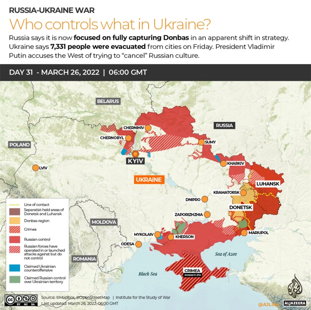 Toàn cảnh diễn biến mới nhất chiến dịch quân sự của Nga ở Ukraine tối 26/3 - Ảnh 4.