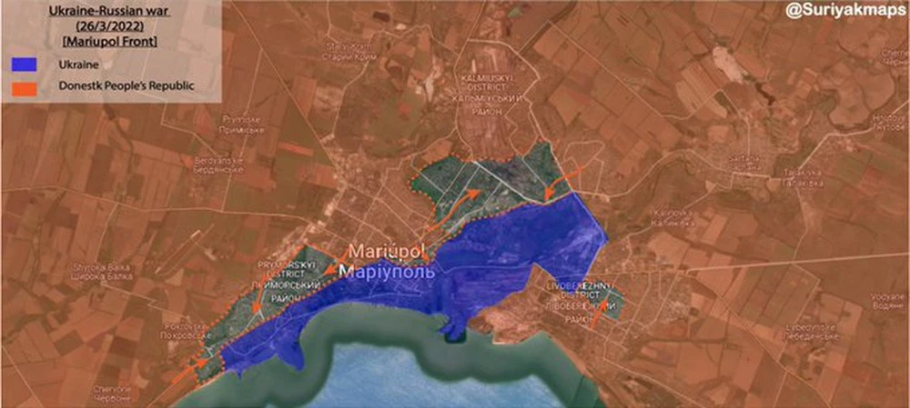 NÓNG: QĐ Nga dồn đối phương vào cảng Mariupol - TT Ukraine cho binh lính tự tìm lối thoát! - Ảnh 1.