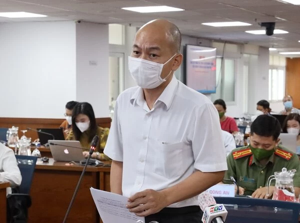Phó Giám đốc Sở Công Thương Nguyễn Nguyên Phương phát biểu tại buổi họp báo
