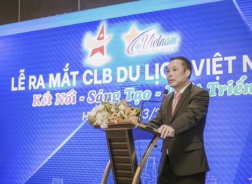 Ông Phạm Ngọc Hải phát biểu tại lễ ra mắt Câu lạc bộ Du lịch Việt Nam.