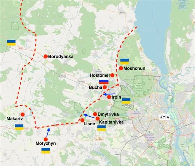 NÓNG: Ukraine tái chiếm thành phố chiến lược - Đóng sập cánh cửa vào tây bắc Kiev của Nga? - Ảnh 3.