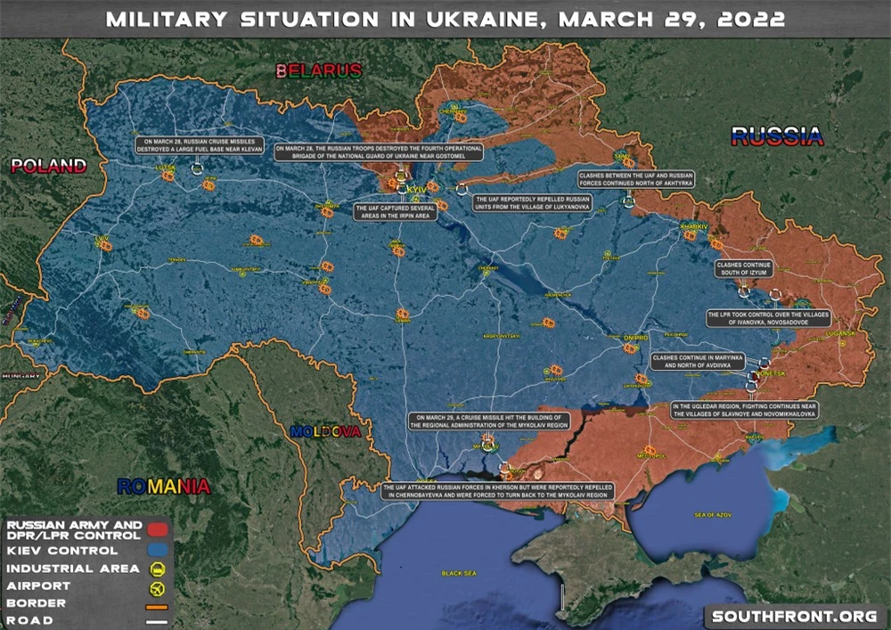 Toàn cảnh chiến sự trưa 30/03: TT Nga Putin ra yêu cầu đặc biệt với Ukraine ở Mariupol - Ảnh 1.